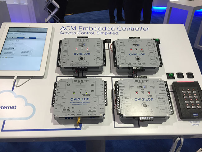 Avigilon showcased their newest ACM Embedded Controller at the ISC West show. This new access control plate has the ability to communicate with any internet connected device.