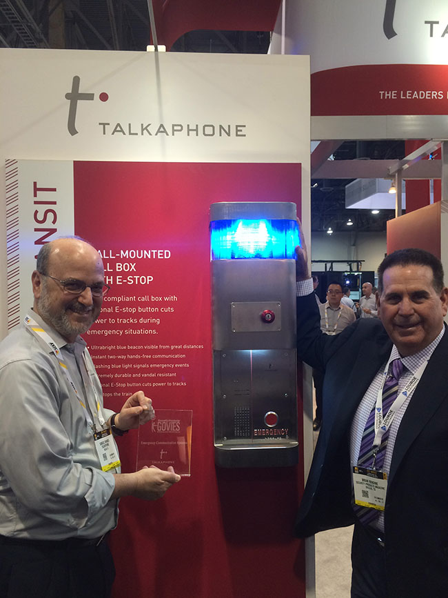 Talk-A-Phone was awarded a platinum Govie in the Emergency Communication Systems category