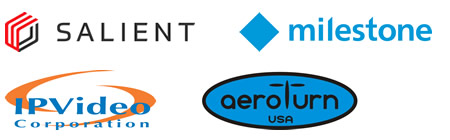 Salient Systems, Milestone Systems, IP Video Corp, Aeroturn