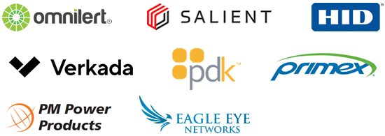 Omnilert, Salient Systems, Verkada, ProdataKey, HID Global, Primex, PM Power Products, Eagle Eye Networks
