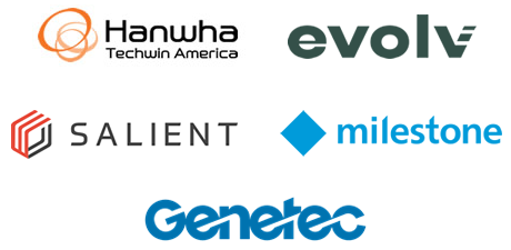 Hanwha Techwin America, Evolv Technology, Salient Systems, Milestone, Genetec