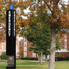 glowing blue lights - Infrastructure on campus updates to new equipment