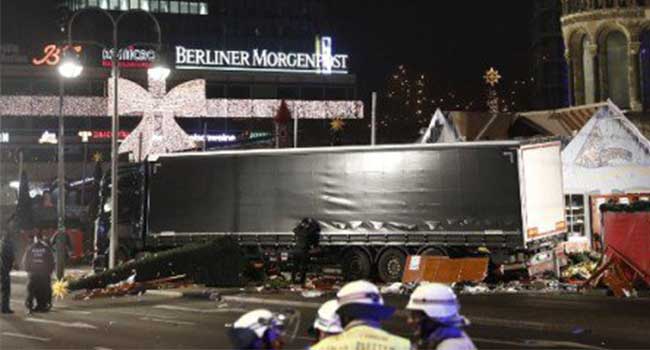 Truck Crashes into Berlin Christmas Market