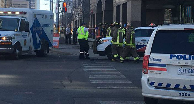 Van Mounts Curb in Toronto, Injures at least 8 Pedestrians