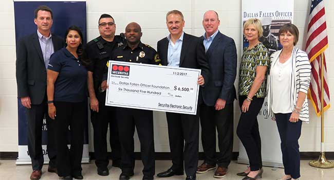 Securitas Electronic Security Donates to Dallas Fallen Officer Fund