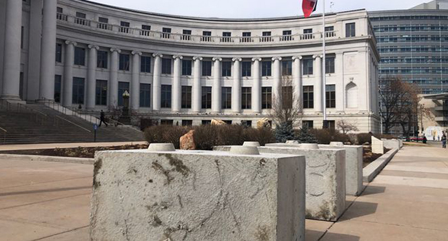 Denver Adds Concrete Barriers in Front of City and County Building