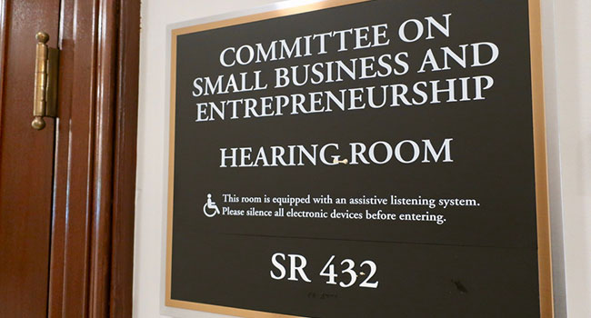 Committee on small business sign