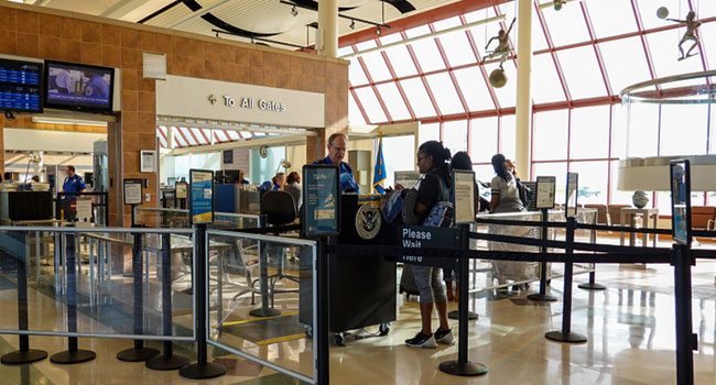 TSA ID checkpoint