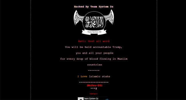 Government Websites Hacked with ISIS Messages