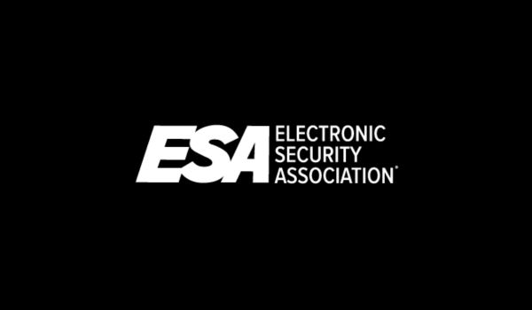 Electronic Security Association logo on black background