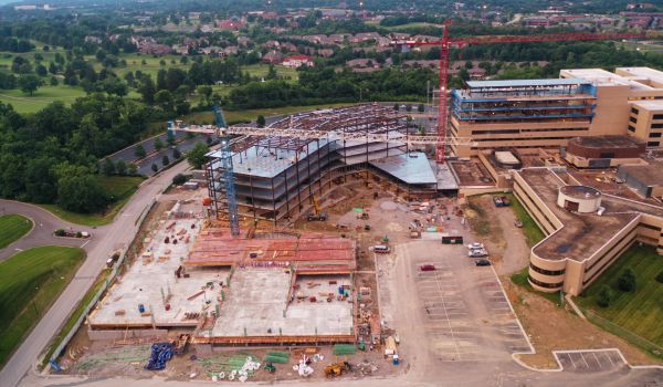 A construction site.