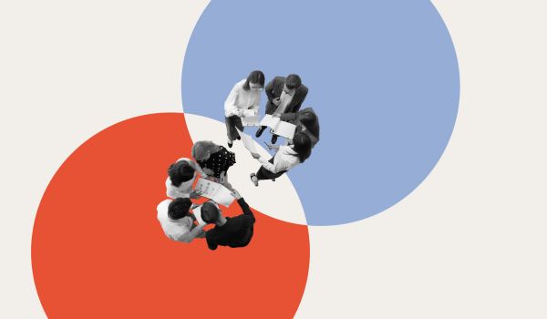 Two teams engaging in collaborative planning