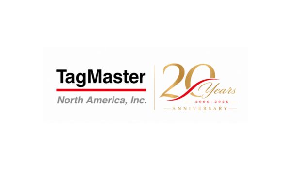 TagMaster 20 year anniversary logo on white background