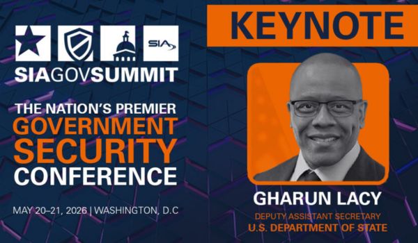 SIA Conference banner with keynote speaker, Gharun Lacy