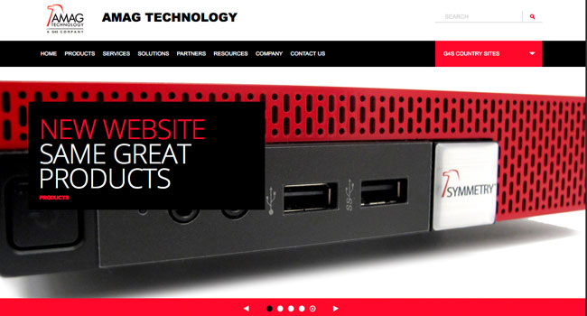 AMAG Technology Launches New Website and Company Logo - Created with the user experience in mind, the newly rebranded website design aligns with parent company G4S, and has been designed to provide the ultimate user-friendly experience with improved navigation and functionality throughout, allowing customers to access detailed product information and videos. 