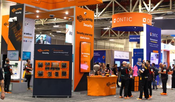 Gallagher Security booth at tradeshow