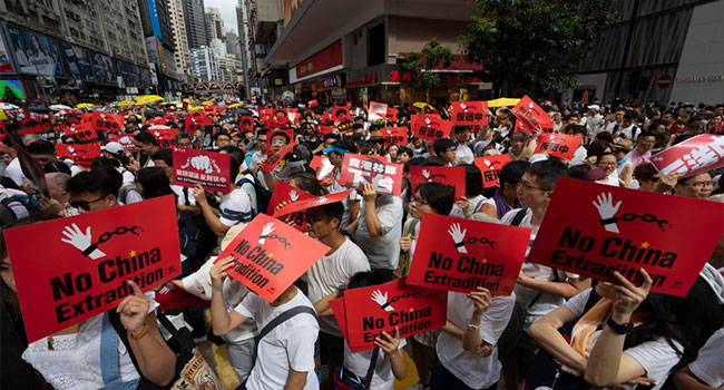 hong kong protests in june