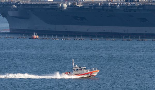 US Coast guard patrolling in San Diego