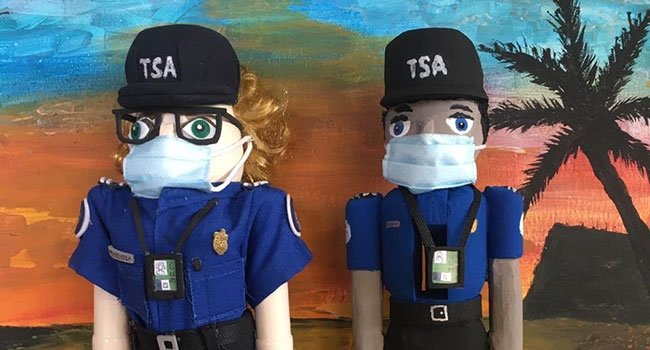 TSA officers in Guam Share Talents to Create TSA Holiday Nutcrackers