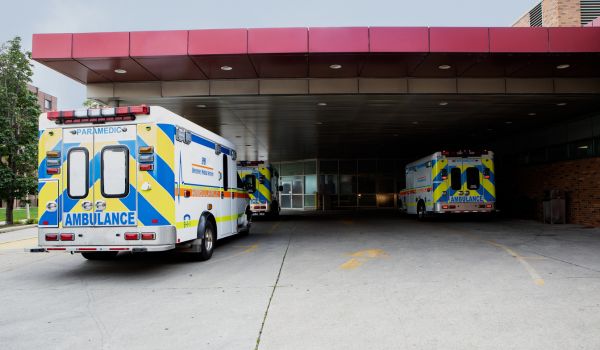 Hospital ambulance bay