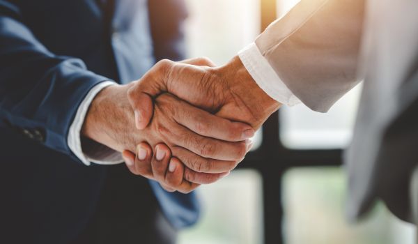 A formal handshake