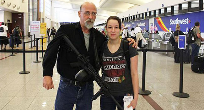 Man Carries Loaded AR-15 Semiautomatic Rifle into Airport