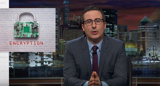 John Oliver Cracks the Encryption Argument
