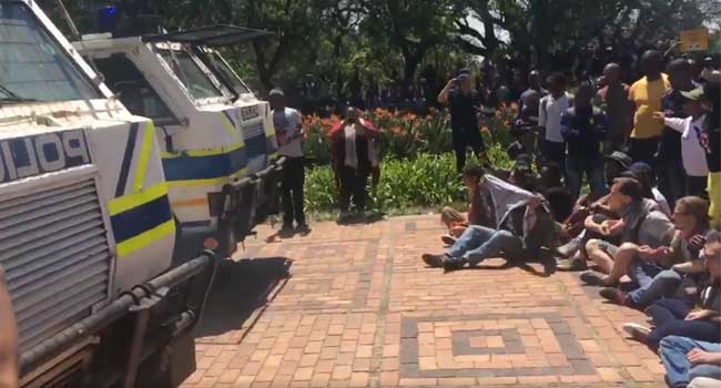 South African Police, Students Clash on Campus