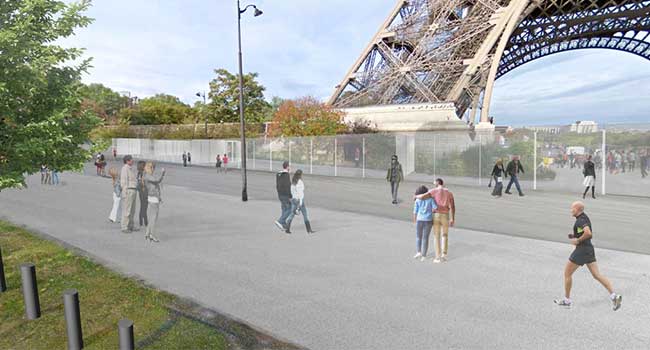 France Ups Security Wtih Bulletproof Wall Around Eiffel Tower