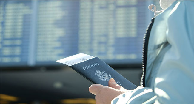 passport at airport