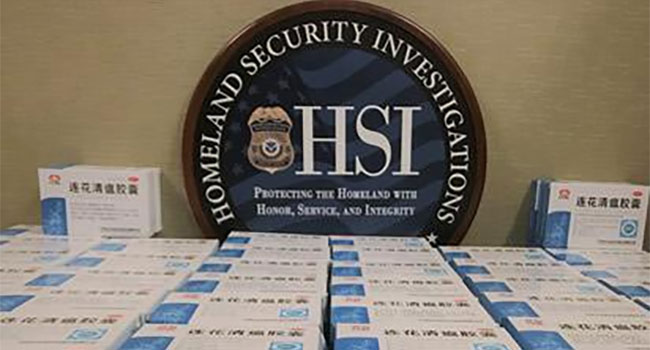 ICE HSI Baltimore seizes over 14,000 unapproved COVID-19 treatment capsules, several unapproved test kits