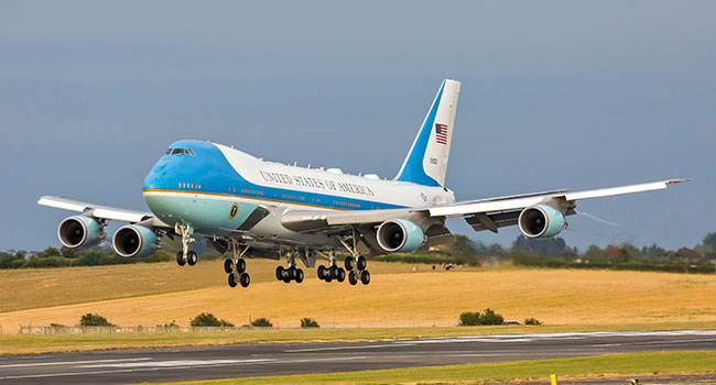Air Force One Nearly Hit by Drone