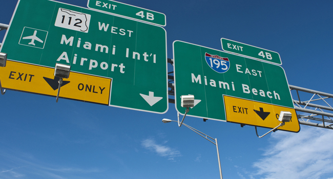 Woman Rams Police Car at Miami International Airport