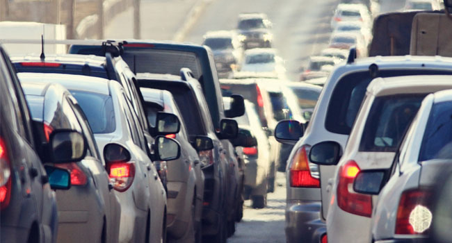 cars in traffic