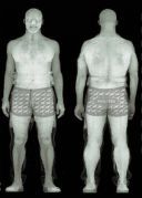 X-ray scan of a man wearing Privates