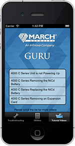 Tech Support Mobile App March Networks