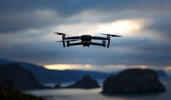 Drone on skyline