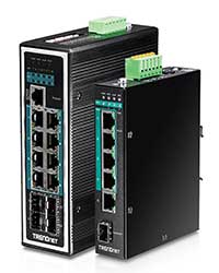 Layer 2 managed industrial switches