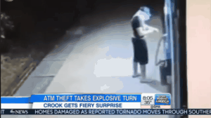 Dumb Criminal Attempts to Blow Up ATM