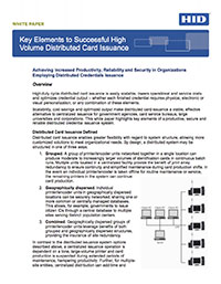 Key Elements to Successful High Volume Distributed Card Issuance